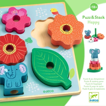 Formaillesztő és toronyépítő - Vidám - Puzz &amp; Stack Happy