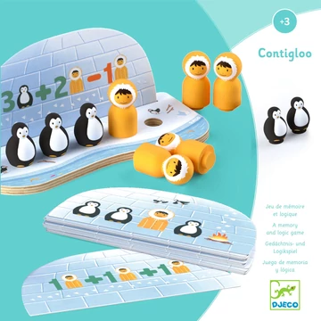 Számolási készség fejlesztő játék - Iglu előtt - Contigloo