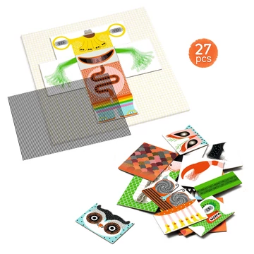 Optikai puzzle - Vicces szörnyek, 27 db-os - Kinoptik RigoloMonster
