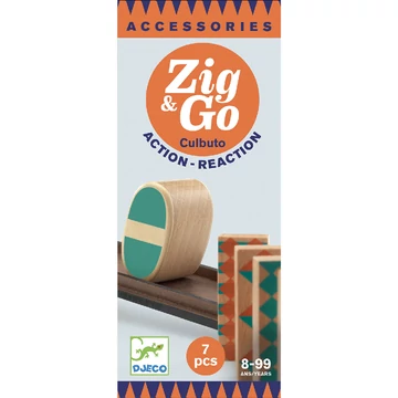 Építőjáték - Guru-ló, 7 db-os - Zig &amp; Go - Culbuto