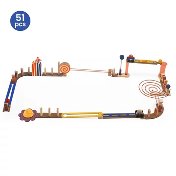 Építőjáték - Forgalmas, 51 db-os - Zig &amp; Go Junior - Racer
