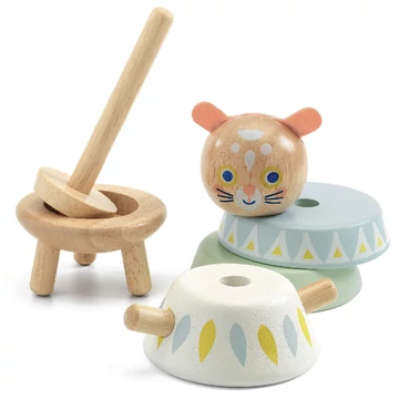 Toronyépítő fajáték - Egérke - BabySouri
