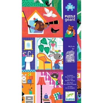 Óriás puzzle - A Kisbarátok Háza, 36 db-os - The Little Buddies' House