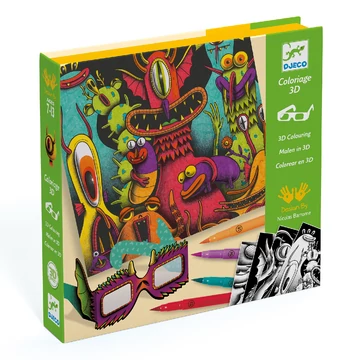 Festés és színezés filctollal - Viccesen Furi 3D - Funny Freaks 3D