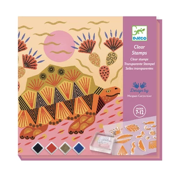 Kreatív nyomdakészlet - Minták és állatok - Patterns and animals