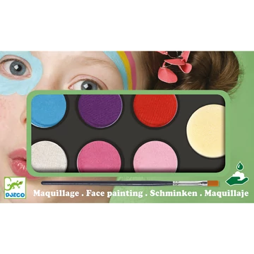 Arcfesték - 6 élénk szín - Palette 6 colours - Sweet