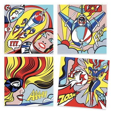Művészeti műhely - Szuperhősök - Inspired by Roy Lichtenstein - Superheroes