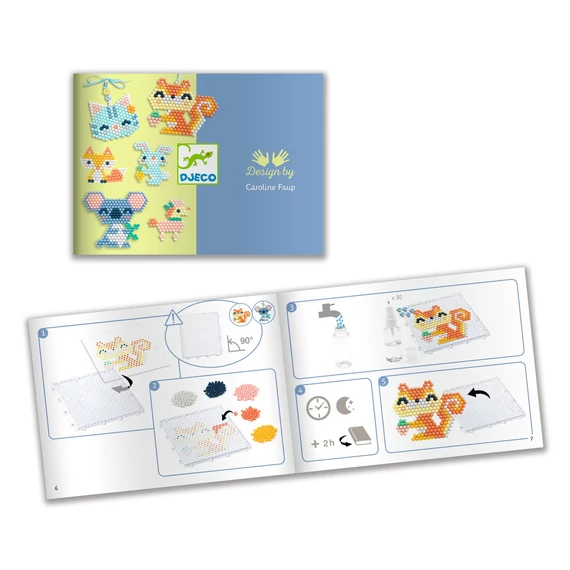 Artistic Aqua - Vizes gyöngykirakó készlet, Bundás barátok