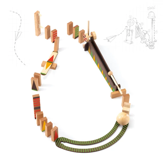 Építőjáték - Sokasodó ívelő, 27 db-os - Zig & Go - Curve