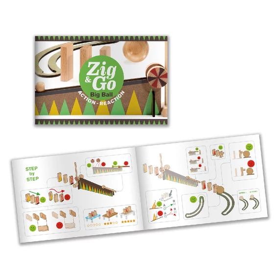 Építőjáték - Sokasodó ívelő, 27 db-os - Zig & Go - Curve