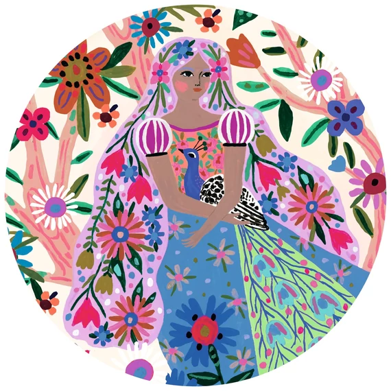 36 db-os - The princess and her peacock