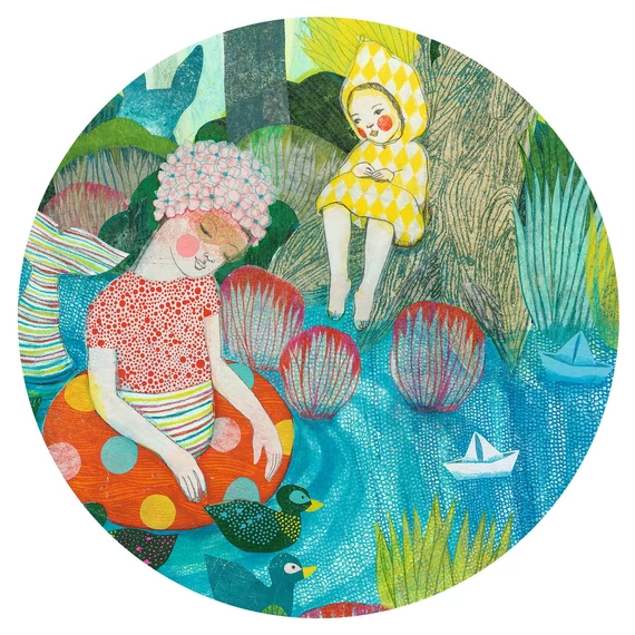 Művész puzzle - Folyóparti piknik