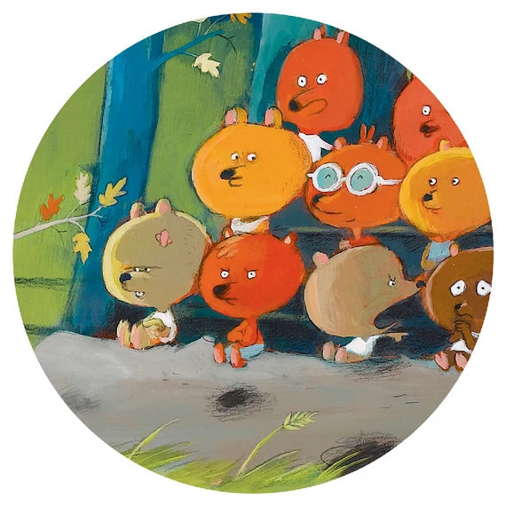 Művész puzzle - Erdei barátok