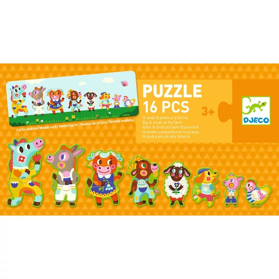 Sorozatkirakó puzzle - Nagyok és kicsik a tanyán