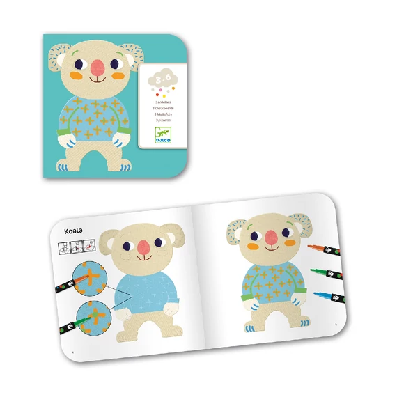 Mintázatok letörölhető krétatollal - Csinoskák - Cuties