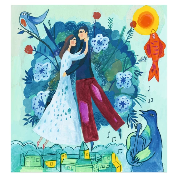 Művészeti műhely - Álomban - Inspired by Marc Chagall - In a dream