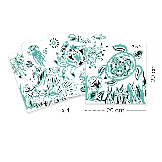 Csillámló színezők - Tenger mélyén - Under the sea