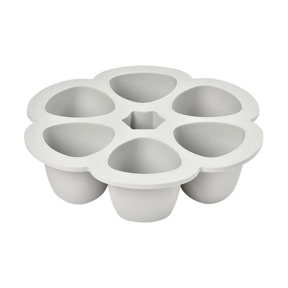Béaba Szilikon multifunkciós bébiétel tároló - 6 x 150 ml - Halvány köd -